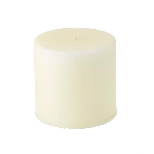 Michaels, Ashland® Basic Elements™ Ivory Pillar Candle, 3 Pack – Category: Wax Candles